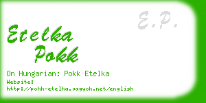 etelka pokk business card